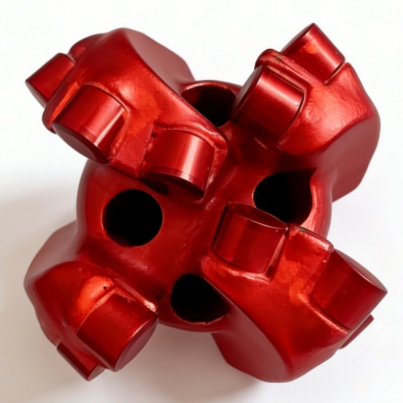 4-Blade Arc-Profile PDC Drill Bit - Tungsten carbide body, spiral blade design