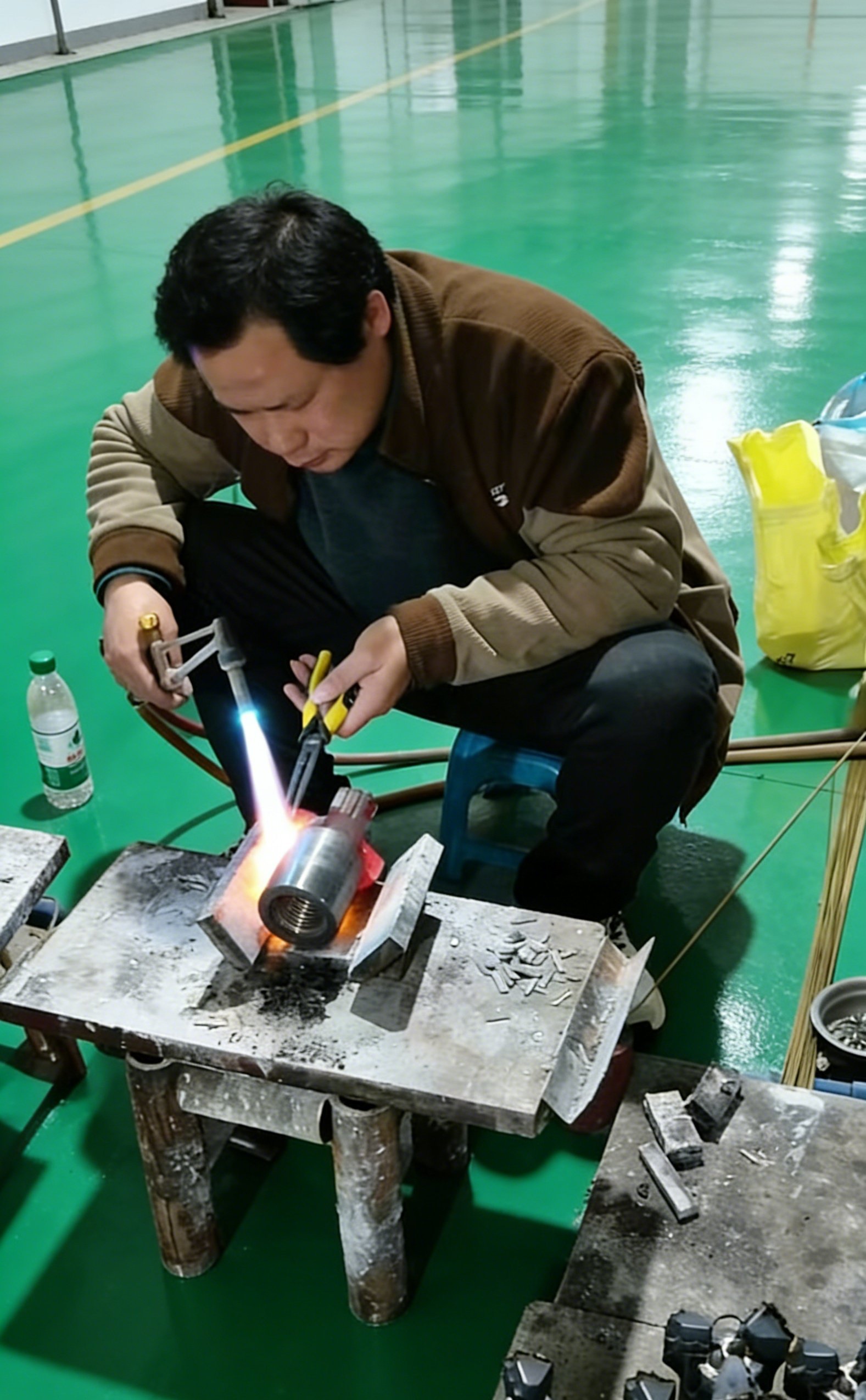 Precision welding of drilling tools