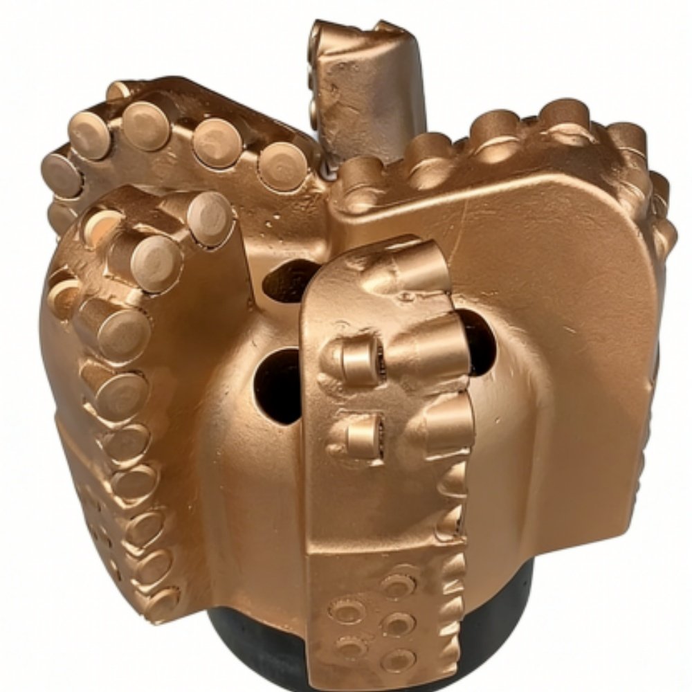 Five-wing PDC drill bit for petroleum and mining drilling