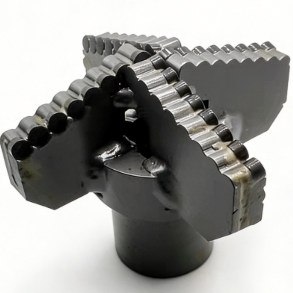 Four-wing PDC scraper drill bit for water well and mining drilling