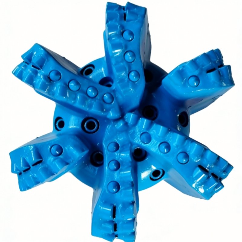 Six-wing PDC oil drill bit