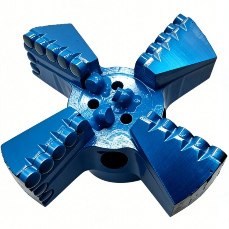 Four-wing concave PDC water well drilling bit