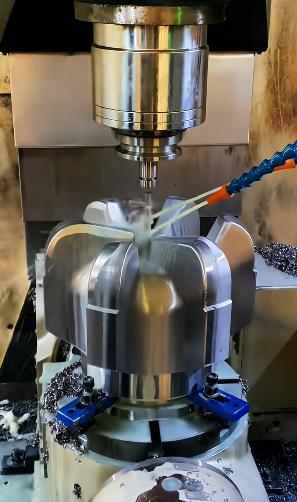 Five-wing CNC processing