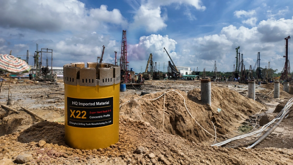 Diamond core bit application in geological drilling and mineral exploration projects
