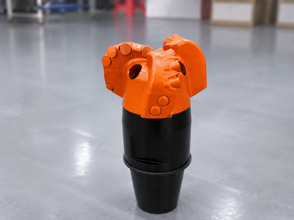 Three-wing PDC drill bit for soft formations - open structure for efficient cuttings removal